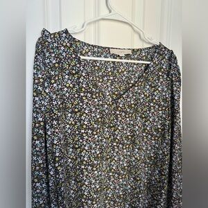LOFT Multicolor Floral Blouse